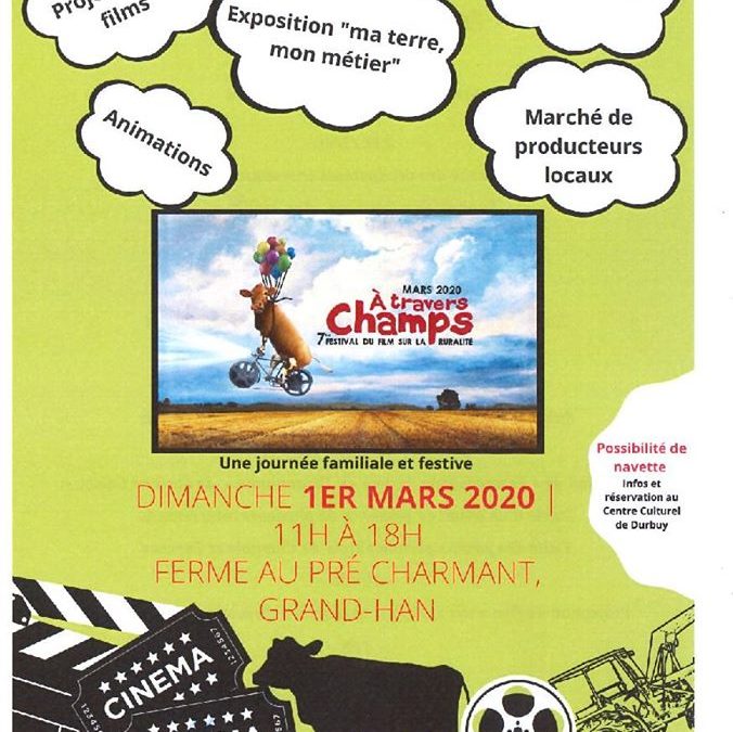 7ème édition du Festival sur la ruralité A travers Champs