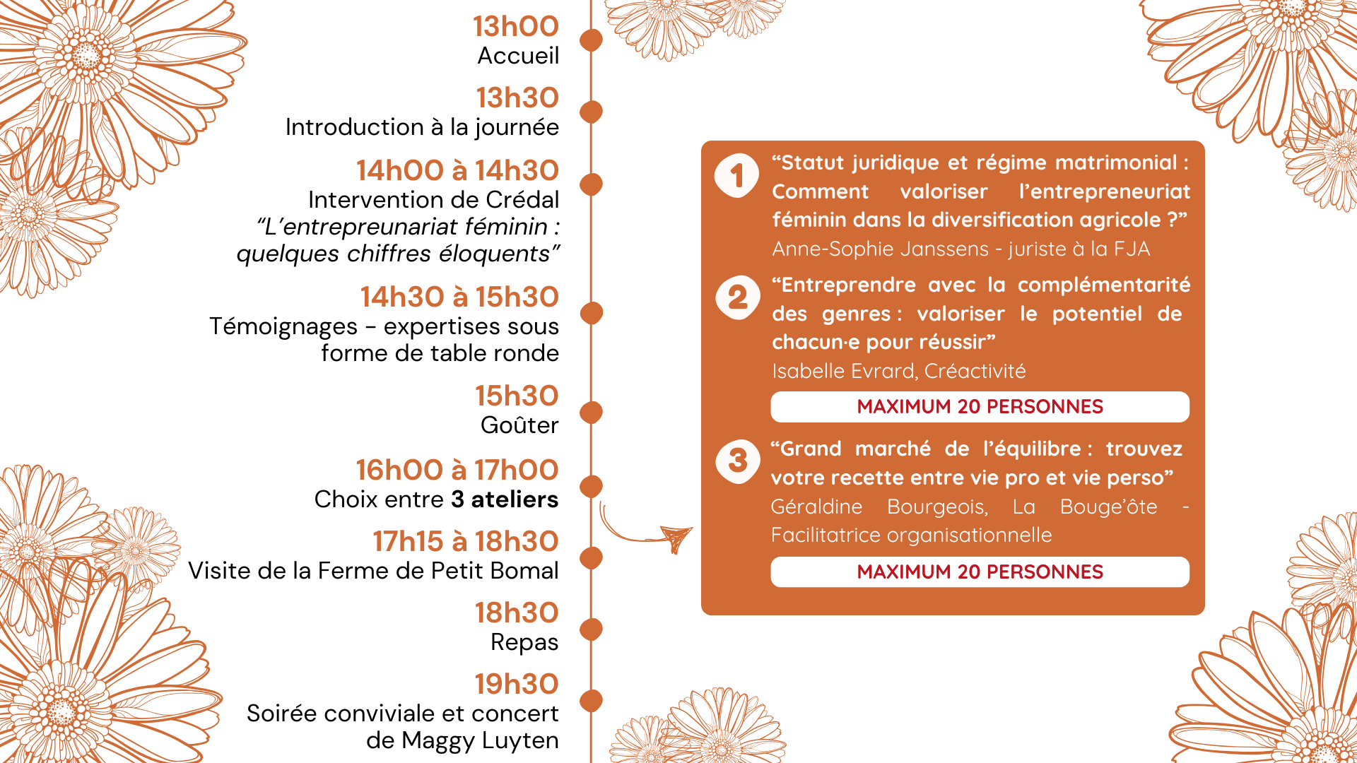 Programme de la journée